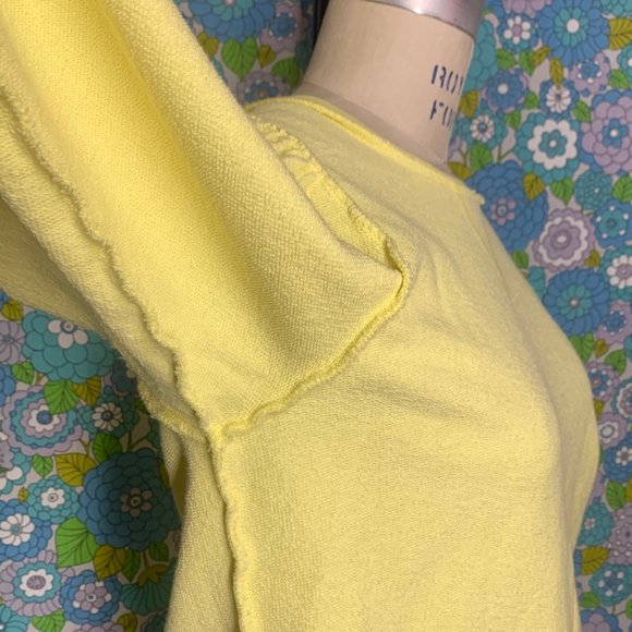 #NWOT# WYSE London Adele Sweatshirt in Lemon Yellow Size:1 - Picture 10 of 12